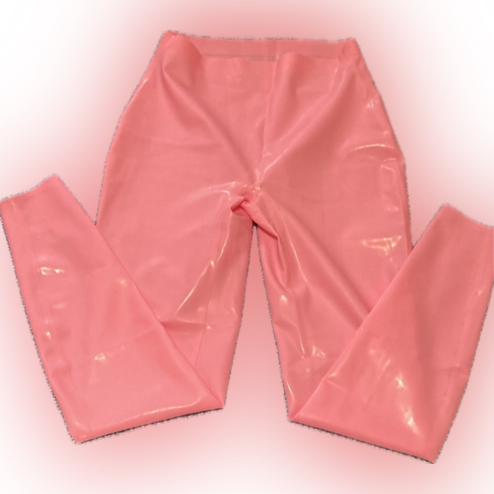 SKIMS Neon Pink High-Waisted Pants - Picture 7 of 7